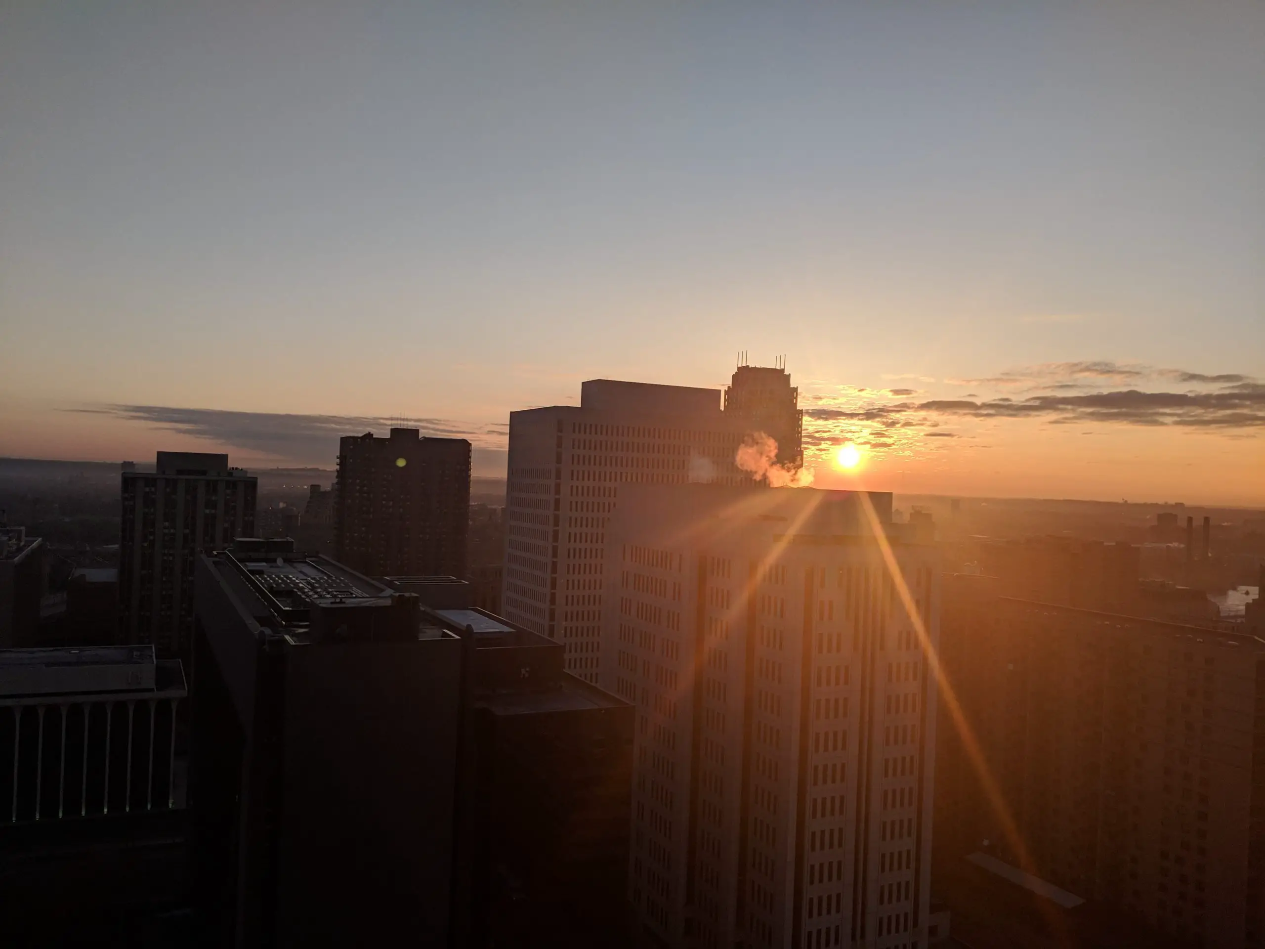 Downtown Balcony Sun Rise